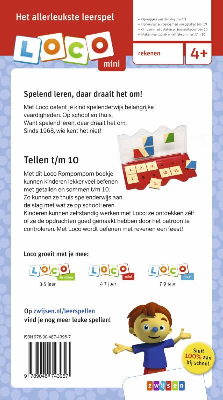 Loco mini Rompompom ik leer tellen t/m 10 - Afbeelding 2